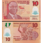 Nigéria  10 Naira de 2015